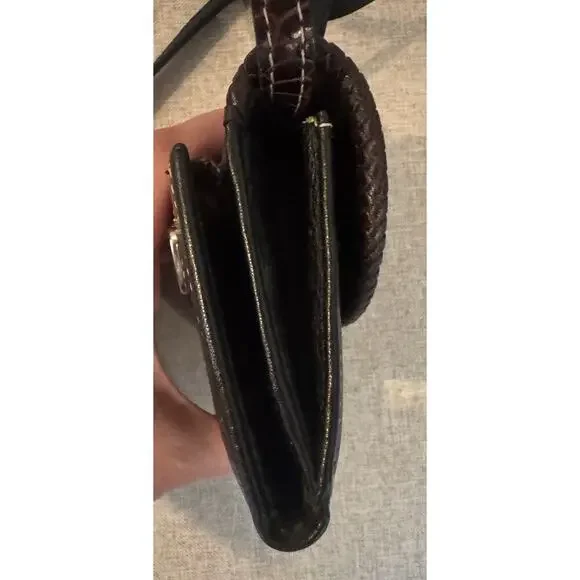 Brighton Leather Heart Wallet Organizer Crossbody Bag - Picture 9 of 10